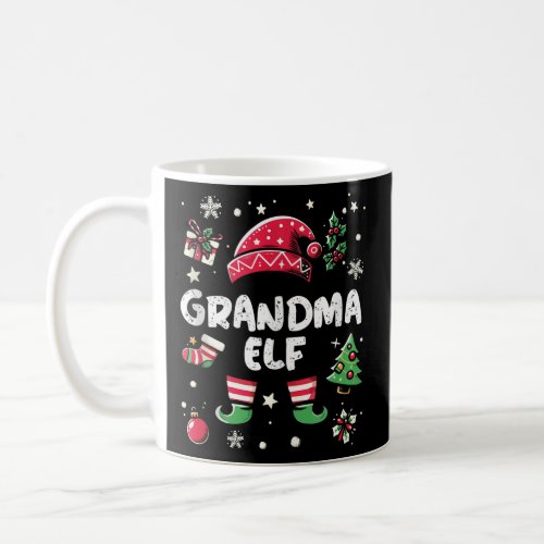 Matching Grandma Elf Family Christmas Costume Tee Coffee Mug