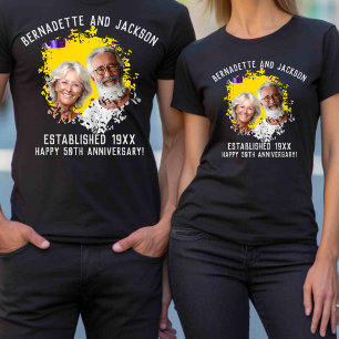 Matching Grandparents Anniversary Photo Name T-Shirt