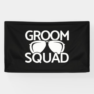 Matching Groomsman Group Bachelor Party Squad Banner