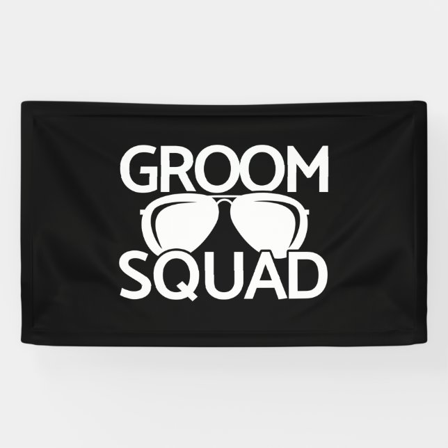Matching Groomsman Group Bachelor Party Squad Banner (Horizontal)