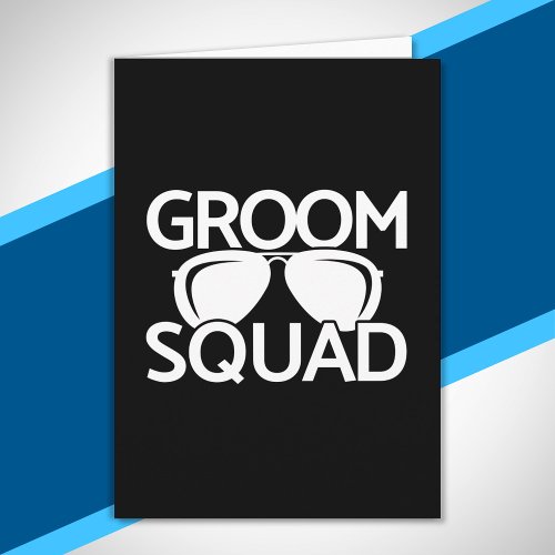 Matching Groomsman Group Bachelor Party Squad Card