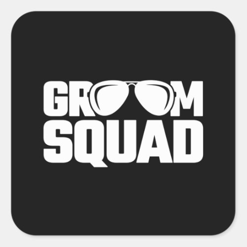 Matching Groomsman Group Groomsmen Bachelor Party Square Sticker