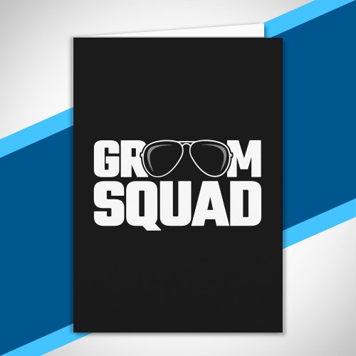 Matching Groomsman Group Squad Bachelor Party Card