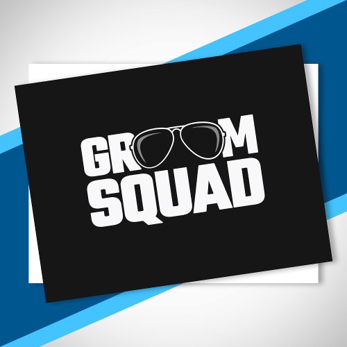 Matching Groomsman Group Squad Bachelor Party Postcard
