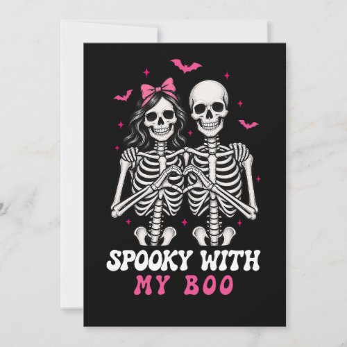 Matching Halloween Couple Skeleton Save The Date