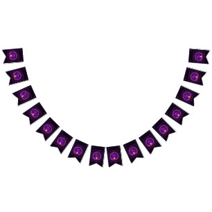 Matching Happy Diwali Purple Bunting Flags