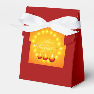Matching Happy Diwali Yellow - Favor Boxes
