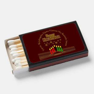 Matching Happy Kwanzaa Seven Principles Matchboxes