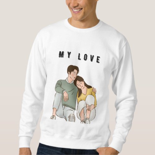 Matching Hearts The White T_Shirt Couples Colle Sweatshirt