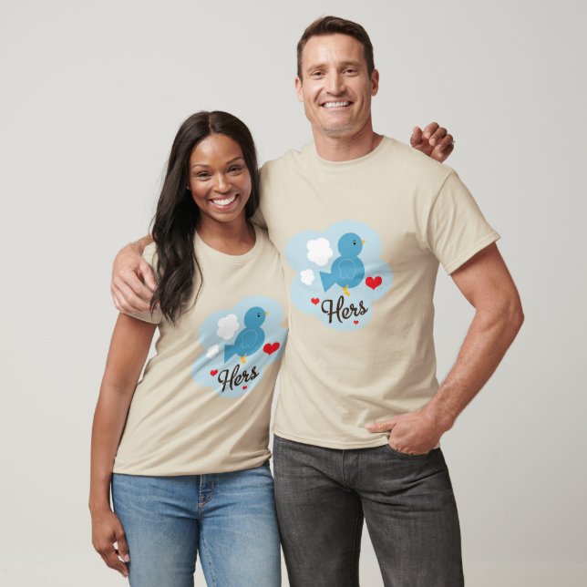 Matching Hers Love Bird Baseball Tee (Unisex)