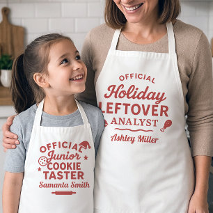 Matching Holiday Apron Set — Mom & Child