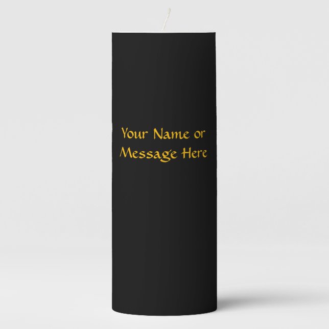 Matching Kwanzaa Green Red Black Tall Pillar Candle (Front)