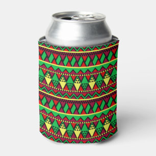 Matching Kwanzaa Yellow Red Black Green Can Cooler