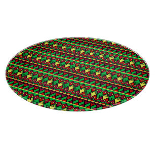Matching Kwanzaa Yellow Red Black Green Cutting Board