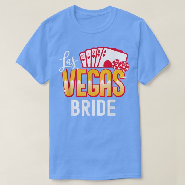 Matching Las Vegas Wedding Bride And Groom Vegas B T-Shirt (Design Front)
