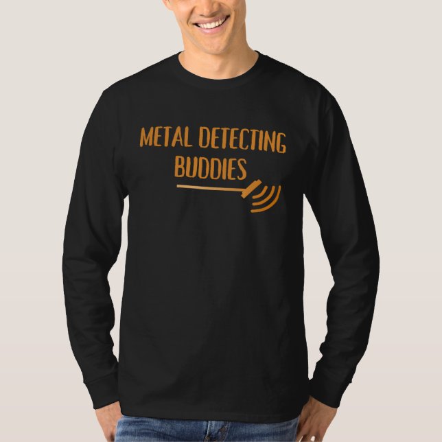 Matching Metal Detecting Buddy Partner Family T-Shirt (Front)