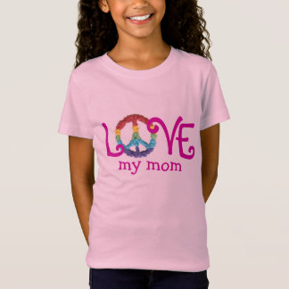 Matching Mom and Daughter Clothes - Peace & Love T T-Shirt