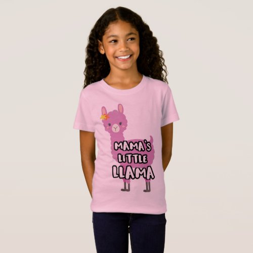 Matching Mother Daughter Mamas Little Llama T_Shirt