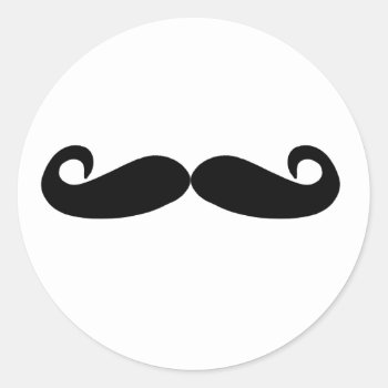 Matching Mustache Sticker by party_depot at Zazzle