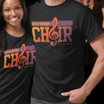 Matching Name Logo Choir Group Social Handle T-Shirt<br><div class="desc">Introducing our customizable Choir-themed Shirt, the perfect way to showcase your choir group's unique identity. Whether you're a part of an established choir, middle school or high school choir or looking to add a personalized touch to your ensemble, this shirt offers the flexibility you need. You can proudly display your...</div>