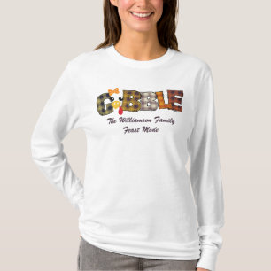 Matching Name Thanksgiving Couple Turkey Gobble A T-Shirt