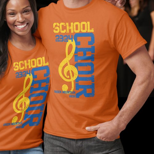 Matching Name Year Choir Group Social Handle T_Shirt