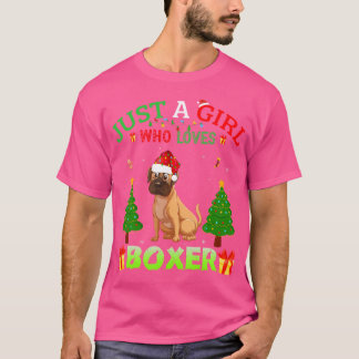 Matching Outfit Christmas Just A Girl Who Loves Bo T-Shirt