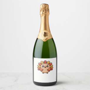 Matching Pumpkin Patch Crew For Family Trip Classi Sparkling Wine Label