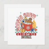 Matching retro cousin crew Christmas kids (Front/Back)