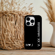 Matching Roman Numeral iPhone Cases for Him or Her
