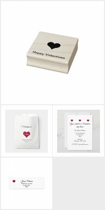 Matching set-Valentines dinner invitation