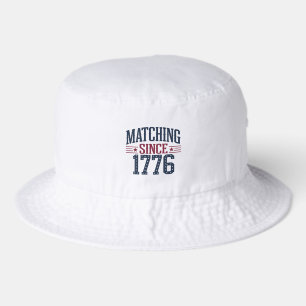 Matching Since 1776 250th Anniversary 4th of July  Bucket Hat