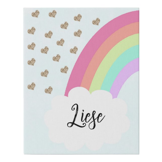 Matching Sister Rainbows Left Arch Canvas (Front)