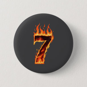 Matching Six Seven Flaming Ice Funny Meme 67 Coupl Button