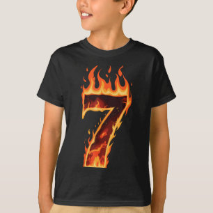 Matching Six Seven Flaming Ice Funny Meme 67 Coupl T-Shirt
