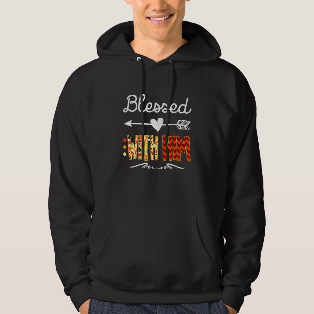 Matching Thanksgiving Couples Pair Outfit Hoodie (Front)