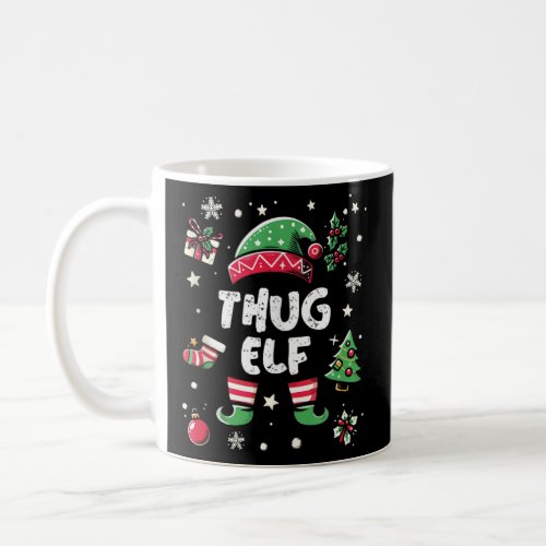 Matching Thug Elf Family Christmas Costume Tee Tan Coffee Mug
