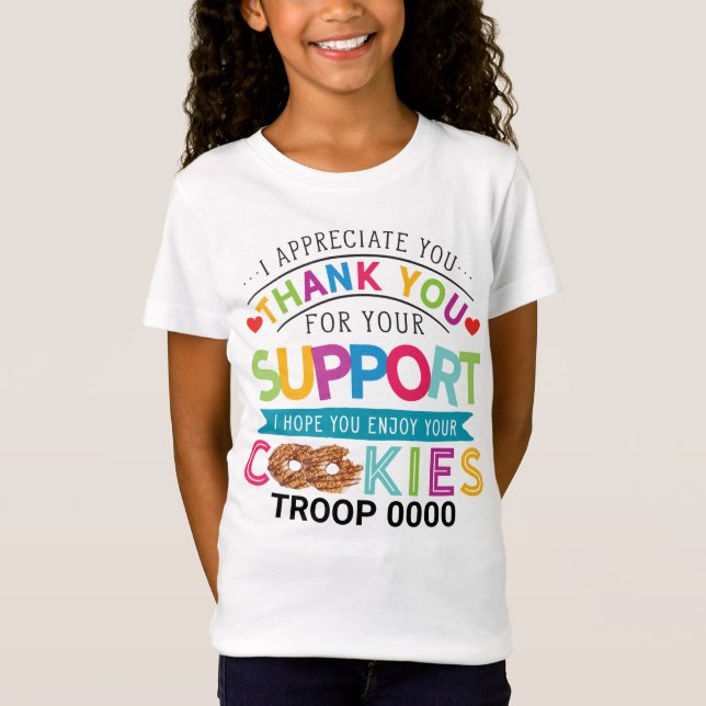 Matching Troop Cookie Shirts for Booth Sales (Front)