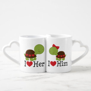 Matching Turtle Couple Love Mugs