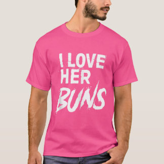 Matching Workout Shirts For Couples - I Love Her B