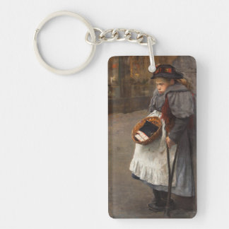 Matchstick Girl Poor Street Urchin Urban Poverty Keychain