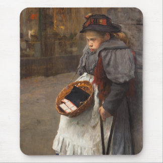 Matchstick Girl Poor Street Urchin Urban Poverty Mouse Pad