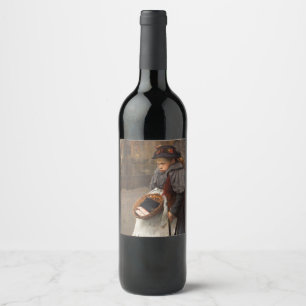 Matchstick Girl Poor Street Urchin Urban Poverty   Wine Label