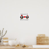 Mate for Life Will You Be My Penguin Proposal Love Poster (Kitchen)