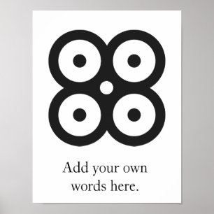 MATE MASIE symbol of wisdom, knowledge prudence Poster