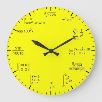 Matematic Clock by elmasca25 at Zazzle