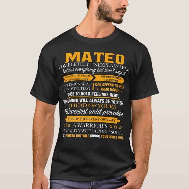 MATEO completely unexplainable T-Shirt (Front)
