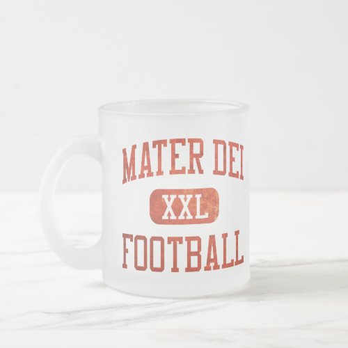 Mater Dei Monarchs Football Frosted Glass Coffee Mug