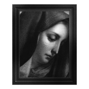 Mater Dolorosa Engraving by Carlo Dolci Photo Print