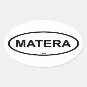 MATERA OVAL STICKER
